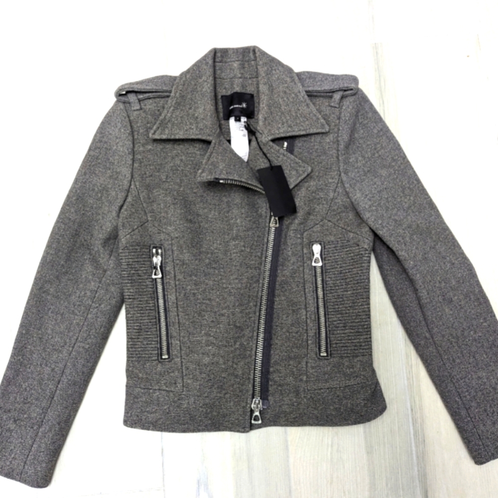 Isabel Marant Gray Biker Jacket